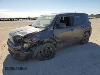 2018 Jeep Renegade Sport with VIN ZACCJAAB8JPG97428, listed as a Copart auction lot 87673395 with 91,391 mi miles and Salvage Title. Bid and sale history available at DreamBid. Image 1.