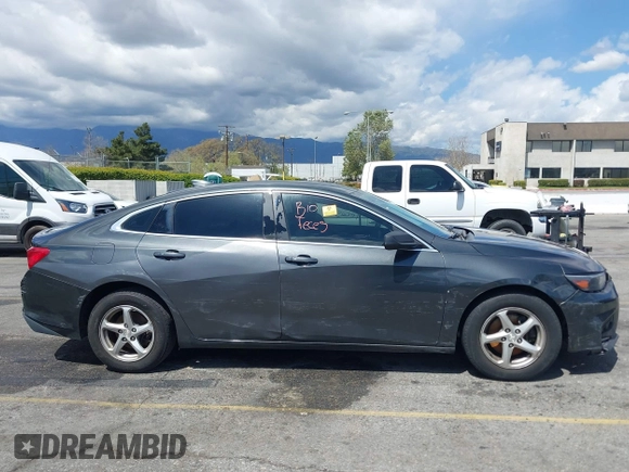 2017 Chevrolet Malibu LS with VIN 1G1ZB5ST6HF291854, listed as a IAAI auction lot 41831592 with Not Provided miles and . Bid and sale history available at DreamBid. Image 13.