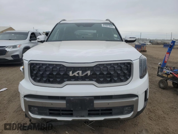2023 Kia Telluride SX X-Line with VIN 5XYP5DGC1PG329916, listed as a Copart auction lot 83981644 with 21,681 mi miles and Salvage title. Bid and sale history available at DreamBid. Image 5.