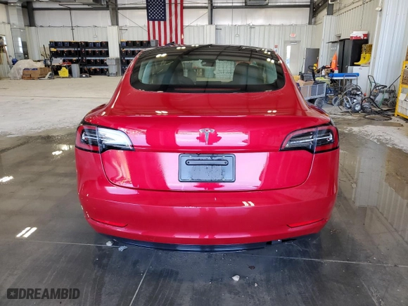 2023 Tesla Model 3 with VIN 5YJ3E1EA5PF451815, listed as a Copart auction lot 50398595 with 61,411 mi miles and Clean Title. Bid and sale history available at carsss.com. Image 6.