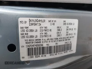 2004 Dodge Caravan SE with VIN 1D4GP24R74B582206, listed as a IAAI auction lot 41919558 with 281,818 mi miles and . Bid and sale history available at DreamBid. Image 9.