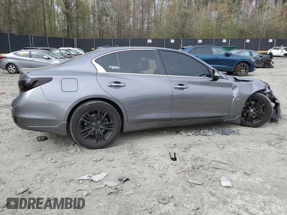 2014 Infiniti Q50 Premium with VIN JN1BV7AP2EM674992, listed as a Copart auction lot 52479915 with 220,813 mi miles and Salvage Title. Bid and sale history available at carsss.com. Image 3.