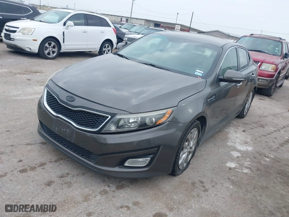 2014 Kia Optima EX with VIN 5XXGN4A78EG297060, listed as a IAAI auction lot 41921581 with 178,381 mi miles. Bid and sale history available at carsss.com. Image 2.