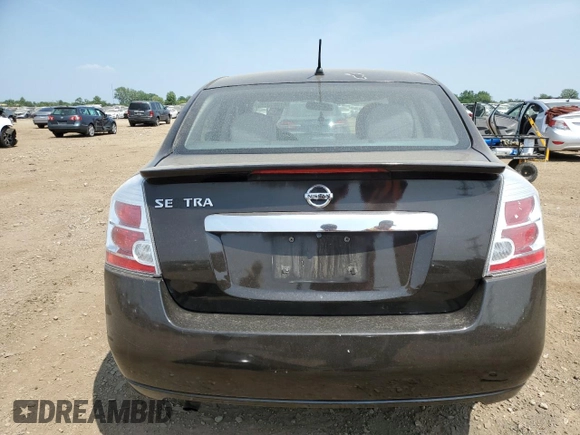 2012 Nissan Sentra S with VIN 3N1AB6AP4CL677222, listed as a Copart auction lot 61001315 with 168,809 mi miles and Salvage title. Bid and sale history available at DreamBid. Image 6.