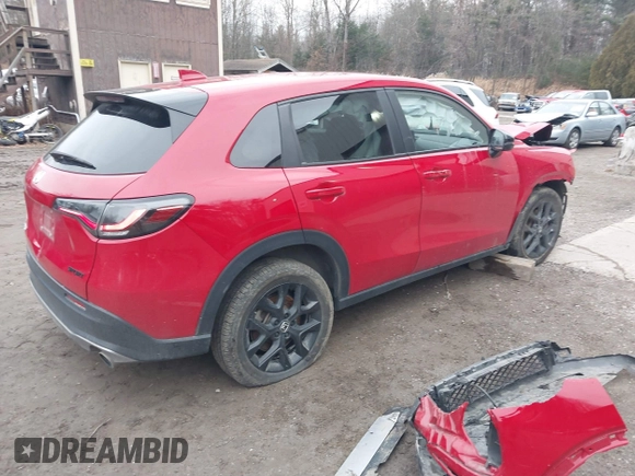 2024 Honda HR-V Sport with VIN 3CZRZ2H5XRM726381, listed as a IAAI auction lot 41106093 with 1 mi miles. Bid and sale history available at carsss.com. Image 4.