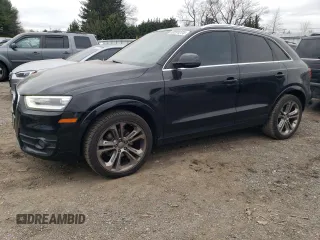 2015 Audi Q3 2.0T Prestige with VIN WA1GFCFS7FR003855, listed as a Copart auction lot 83591274 with 99,873 mi miles and Salvage Title. Bid and sale history available at carsss.com. Image 1.