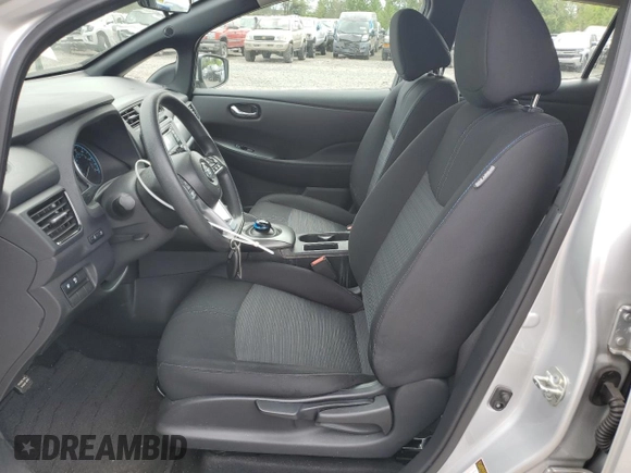 2019 Nissan LEAF SV with VIN 1N4AZ1CP3KC307985, listed as a Copart auction lot 55801095 with 107,259 mi miles and Salvage title. Bid and sale history available at DreamBid. Image 7.