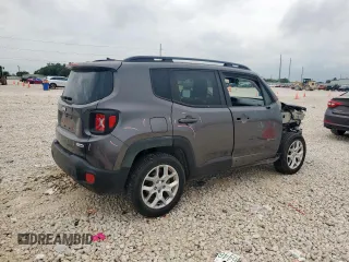 2017 Jeep Renegade Altitude with VIN ZACCJBBB5HPG48573, listed as a Copart auction lot 58431535 with 20,186 mi miles and Salvage title. Bid and sale history available at DreamBid. Image 3.