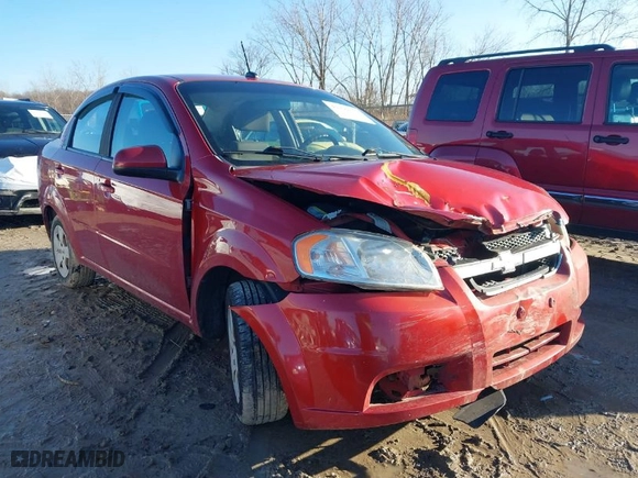 2010 Chevrolet Aveo LT w/1LT with VIN KL1TD5DE8AB072565, listed as a IAAI auction lot 41209311 with 152,752 mi miles. Bid and sale history available at carsss.com. Image 1.