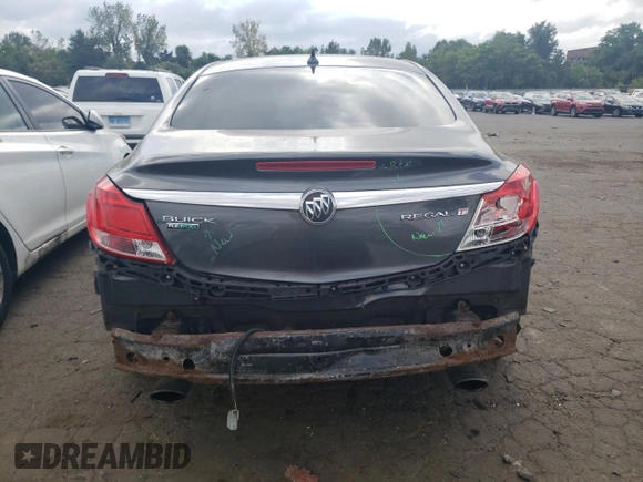 2011 Buick Regal CXL Turbo TO6 with VIN W04G05GV1B1080140, listed as a Copart auction lot 71938794 with 129,415 mi miles and Salvage Title. Bid and sale history available at carsss.com. Image 6.