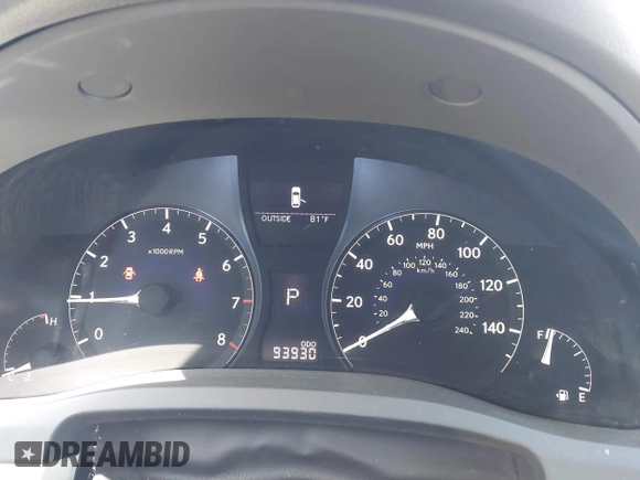 2010 Lexus RX 350 with VIN 2T2ZK1BA7AC036168, listed as a IAAI auction lot 42067547 with 93,930 mi miles. Bid and sale history available at carsss.com. Image 7.