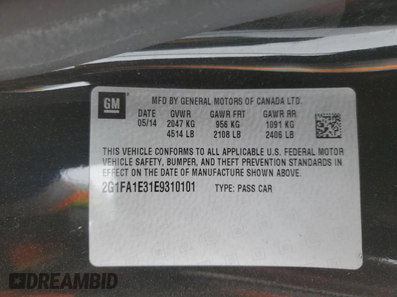 2014 Chevrolet Camaro LS с VIN 2G1FA1E31E9310101, выставлен на аукционе Copart как лот 53499065 с пробегом 144 691 миль миль и Списание • Salvage title. История ставок и продаж доступна на DreamBid. Изображение 14.