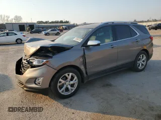 2018 Chevrolet Equinox Premier with VIN 3GNAXMEV7JS587584, listed as a Copart auction lot 46980335 with 108,123 mi miles and Salvage Title. Bid and sale history available at carsss.com. Image 1.