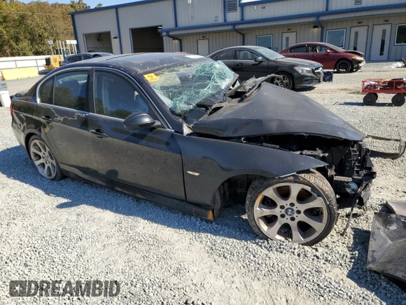2006 BMW 3 Series 330i with VIN WBAVB33566KS32766, listed as a Copart auction lot 75743464 with 0 mi miles and Salvage Title. Bid and sale history available at carsss.com. Image 4.