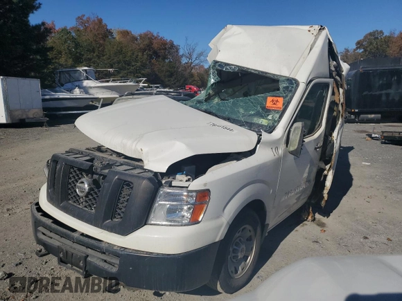 2021 Nissan NV SV with VIN 1N6AF0LY5MN803218, listed as a Copart auction lot 76091544 with 0 mi miles and Salvage Title. Bid and sale history available at carsss.com. Image 1.