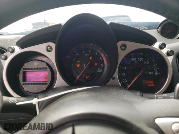 2017 Nissan 370Z Touring with VIN JN1AZ4EH5HM954735, listed as a Copart auction lot 71856834 with 50,202 mi miles and Salvage Title. Bid and sale history available at carsss.com. Image 9.