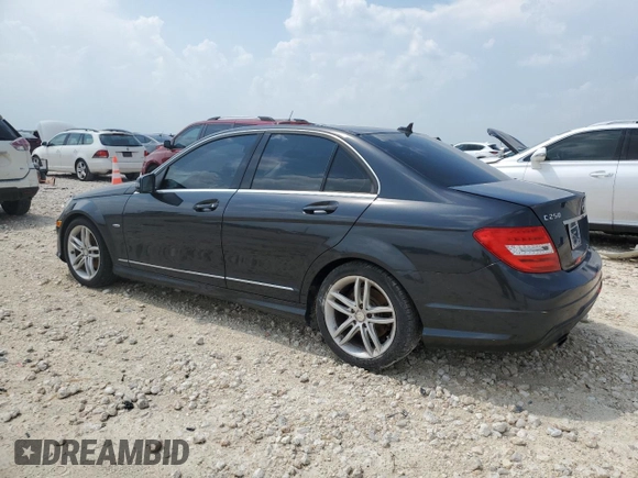 2012 Mercedes-Benz C 250 Sport with VIN WDDGF4HB0CR238012, listed as a Copart auction lot 54941565 with 111,543 mi miles and Clean Title. Bid and sale history available at DreamBid. Image 2.