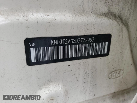 2013 Kia Soul + with VIN KNDJT2A63D7772967, listed as a Copart auction lot 47873735 with 114,996 mi miles and Salvage Title. Bid and sale history available at DreamBid. Image 13.