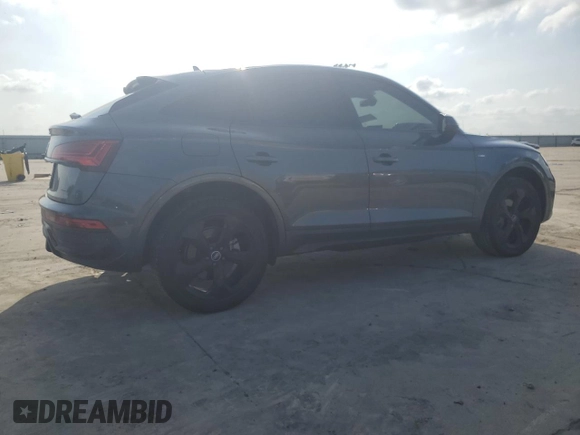 2021 Audi Q5 Sportback Premium Plus with VIN WA15AAFY7M2093321, listed as a Copart auction lot 52825995 with 46,179 mi miles and Clean title. Bid and sale history available at DreamBid. Image 3.