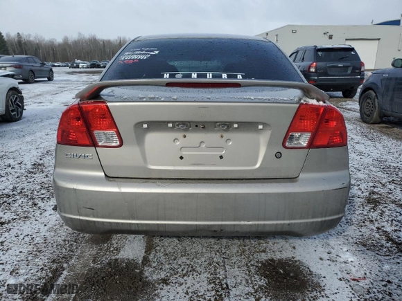 2003 Honda Civic DX with VIN 2HGES16463H927389, listed as a Copart auction lot 50411935 with 119,800 mi miles and Salvage Title. Bid and sale history available at carsss.com. Image 6.