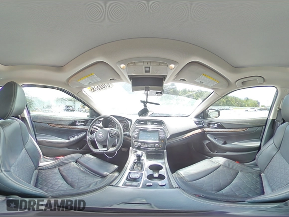 2017 Nissan Maxima Platinum with VIN 1N4AA6APXHC417917, listed as a Copart auction lot 61005785 with 103,836 mi miles and Salvage title. Bid and sale history available at DreamBid. Image 14.