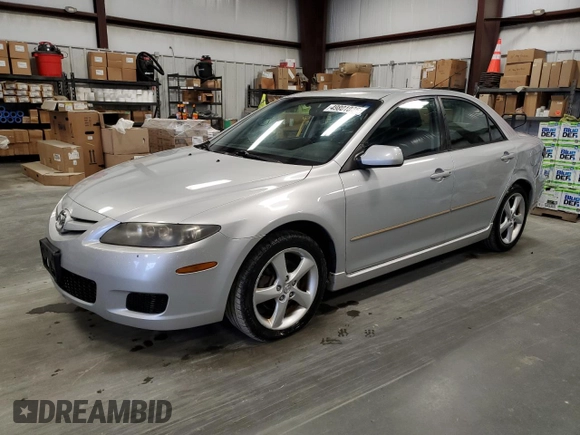 2008 Mazda 6 i Sport VE with VIN 1YVHP80C485M30341, listed as a Copart auction lot 49801025 with 160,433 mi miles and Salvage Title. Bid and sale history available at carsss.com. Image 1.