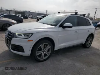 2020 Audi Q5 Premium Plus with VIN WA1BNAFY3L2067773, listed as a Copart auction lot 62745165 with 40,991 mi miles and Salvage title. Bid and sale history available at DreamBid. Image 1.