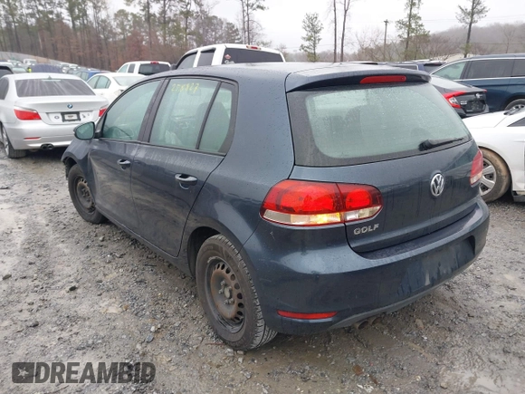 2012 Volkswagen Golf with VIN WVWDB7AJ4CW308026, listed as a IAAI auction lot 41553950 with 151,000 mi miles and . Bid and sale history available at DreamBid. Image 3.
