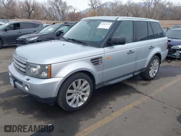 2006 Land Rover Range Rover Sport SC with VIN SALSH23406A960152, listed as a IAAI auction lot 41467139 with 167,916 mi miles. Bid and sale history available at carsss.com. Image 2.