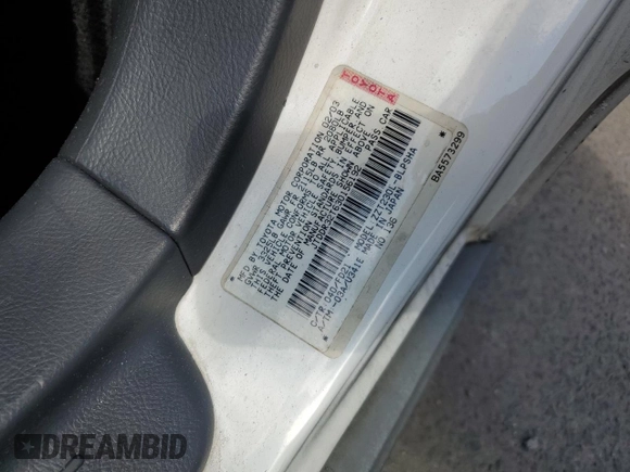 2003 Toyota Celica GT with VIN JTDDR32T630156192, listed as a Copart auction lot 70430084 with 0 mi miles and Salvage Title. Bid and sale history available at carsss.com. Image 12.