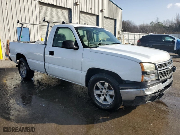2006 Chevrolet Silverado 1500 Work Truck with VIN 3GCEC14X06G253088, listed as a Copart auction lot 43375235 with 239,459 mi miles and Salvage Title. Bid and sale history available at carsss.com. Image 4.