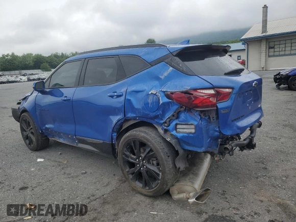 2019 Chevrolet Blazer RS with VIN 3GNKBJRS7KS608209, listed as a Copart auction lot 62657435 with 79,453 mi miles and Salvage title. Bid and sale history available at DreamBid. Image 2.