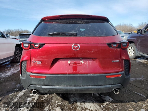 2024 Mazda CX-50 S Preferred with VIN 7MMVABBM1RN198439, listed as a Copart auction lot 45368765 with 2,046 mi miles and Salvage Title. Bid and sale history available at DreamBid. Image 6.