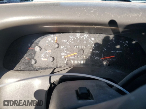 2000 Ford F-350 XL with VIN 1FTSW31F6YEC96409, listed as a Copart auction lot 42994345 with 334,310 mi miles and Salvage title. Bid and sale history available at DreamBid. Image 9.
