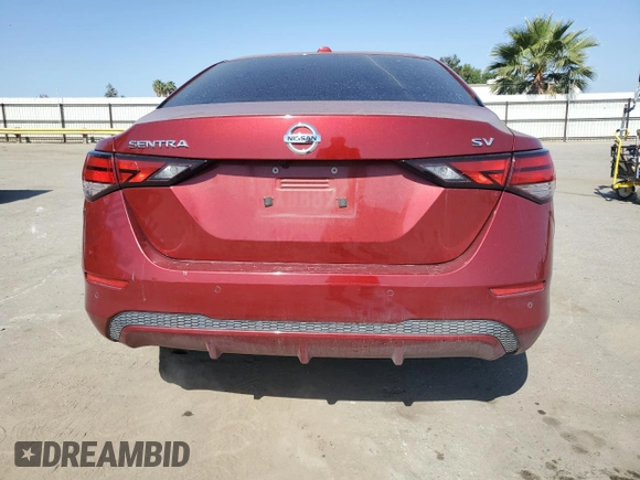 2021 Nissan Sentra SV with VIN 3N1AB8CVXMY267939, listed as a Copart auction lot 55701135 with 50,530 mi miles and Salvage title. Bid and sale history available at DreamBid. Image 6.