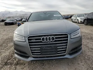 2017 Audi A8 with VIN WAU44AFD3HN002052, listed as a Copart auction lot 41834475 with 111,666 mi miles and Salvage title. Bid and sale history available at DreamBid. Image 5.