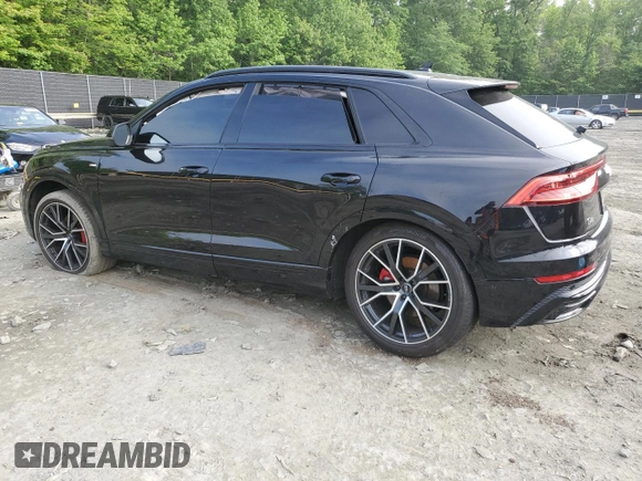 2019 Audi Q8 Prestige z VIN WA1FVAF12KD010469, wystawiony jako Copart lot #56690155 z przebiegiem 92 033 mil mil oraz Szkoda całkowita • Salvage title. Historia ofert i sprzedaży dostępna na DreamBid. Obrazek 2.