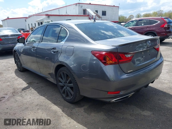 2014 Lexus GS 350 with VIN JTHCE1BL2E5022327, listed as a IAAI auction lot 42036788 with 179,088 mi miles. Bid and sale history available at carsss.com. Image 3.