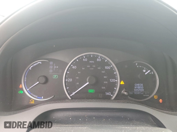 2013 Lexus CT 200h with VIN JTHKD5BH7D2128600, listed as a Copart auction lot 54270695 with 182,401 mi miles and Salvage title. Bid and sale history available at DreamBid. Image 9.