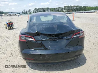 2018 Tesla Model 3 Long Range Battery with VIN 5YJ3E1EA3JF035530, listed as a Copart auction lot 53933835 with 53,697 mi miles and Salvage Title. Bid and sale history available at DreamBid. Image 6.