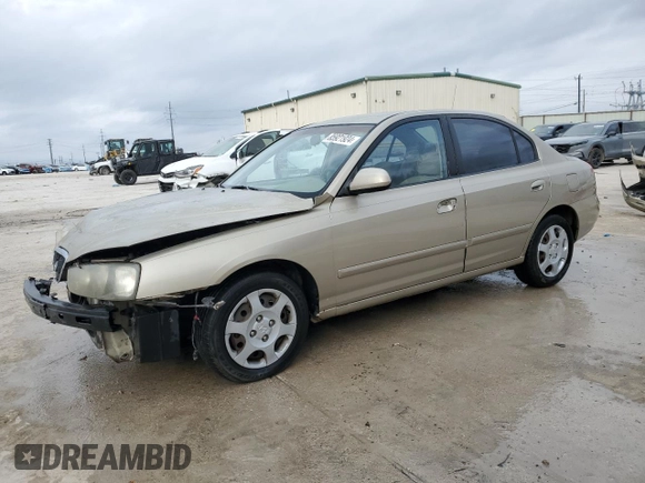2003 Hyundai Elantra GLS z VIN KMHDN45D23U614630, wystawiony jako Copart lot #85921924 z przebiegiem 182 122 mil mil oraz Szkoda całkowita • Salvage title. Historia ofert i sprzedaży dostępna na DreamBid. Obrazek 1.
