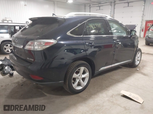 2010 Lexus RX 350 with VIN 2T2BK1BA7AC033174, listed as a IAAI auction lot 41829351 with 0 mi miles. Bid and sale history available at carsss.com. Image 4.