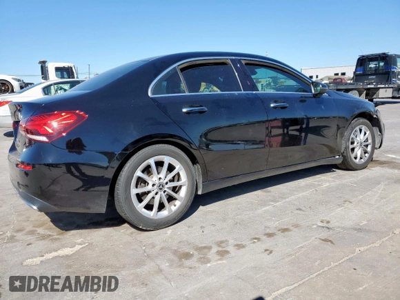 2019 Mercedes-Benz A 220 with VIN WDD3G4EBXKW035273, listed as a Copart auction lot 49986085 with 80,045 mi miles and Salvage Title. Bid and sale history available at DreamBid. Image 3.
