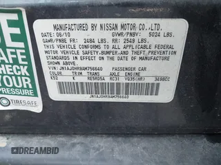 2010 Infiniti EX Journey with VIN JN1AJ0HR9AM756640, listed as a IAAI auction lot 42460696 with 96,145 mi miles and . Bid and sale history available at DreamBid. Image 9.