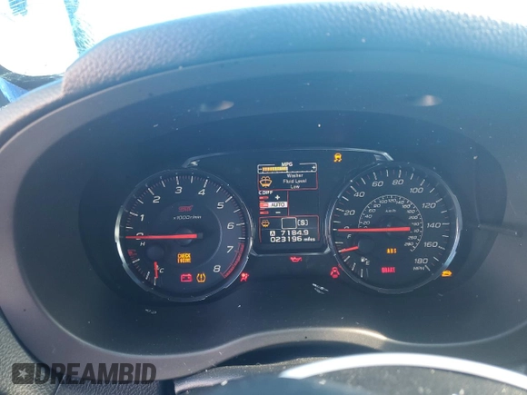 2020 Subaru WRX STI Limited with VIN JF1VA2Y62L9820593, listed as a Copart auction lot 85805224 with 23,196 mi miles and Salvage Title. Bid and sale history available at carsss.com. Image 9.