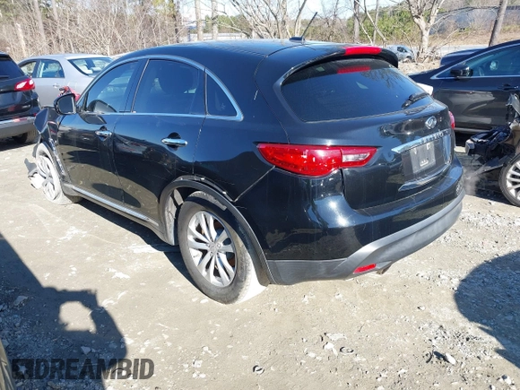 2016 Infiniti QX70 with VIN JN8CS1MW9GM752735, listed as a IAAI auction lot 41271197 with 165,269 mi miles and . Bid and sale history available at DreamBid. Image 3.