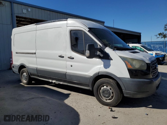 2015 Ford Transit Cargo with VIN 1FTNR2CM5FKA02667, listed as a Copart auction lot 76322464 with Not Provided miles and Salvage Title. Bid and sale history available at DreamBid. Image 4.
