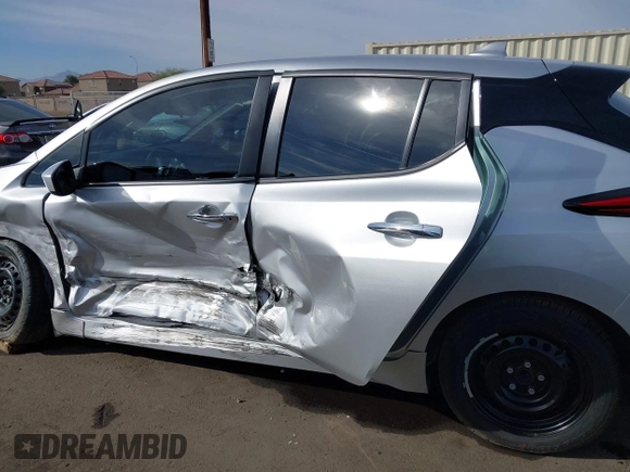 2022 Nissan LEAF S with VIN 1N4AZ1BV1NC562090, listed as a IAAI auction lot 41098541 with 22,931 mi miles and . Bid and sale history available at DreamBid. Image 14.