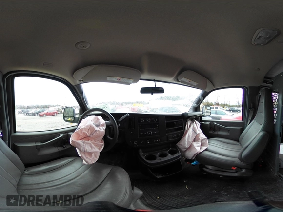 2018 GMC Savana Cargo with VIN 1GTW7AFP0J1313397, listed as a IAAI auction lot 41057578 with 147,304 mi miles and . Bid and sale history available at DreamBid. Image 18.