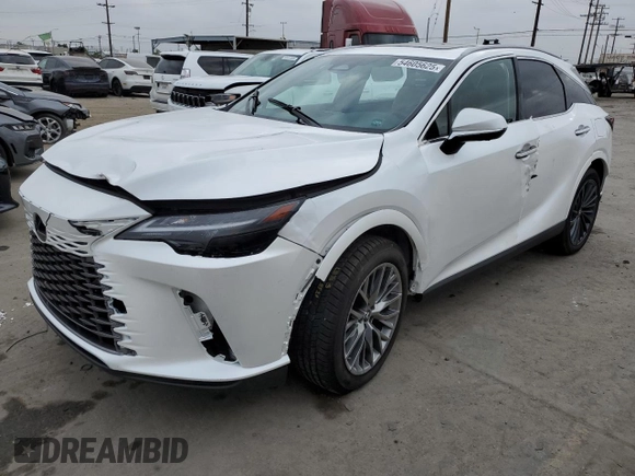 2024 Lexus RX with VIN 2T2BBMCA3RC062053, listed as a Copart auction lot 54605625 with 763 mi miles and Salvage Title. Bid and sale history available at carsss.com. Image 1.
